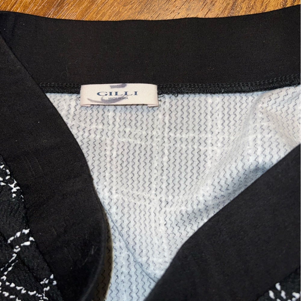 Gilli Hilda Skirt Checkered Black White Y2K Elastic Waist Whimsigoth Chic Size M - Picture 6 of 8